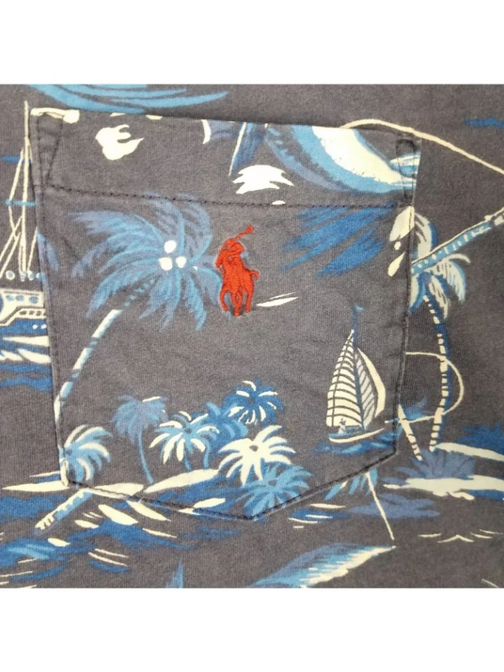 Polo Ralph Lauren T-Shirt Men's 3XB Big Hawaiian Swordfish Island Travel Casual